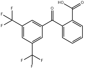 2- [3,5-双(三氟甲基)苯甲酰]苯甲酸, 175278-06-5, 结构式