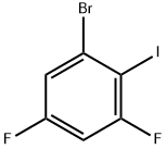 2-BROMO-4,6-DIFLUOROIODOBENZENE Struktur