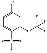 4-ブロモ-2-(トリフルオロメトキシ)ベンゼンスルホニルクロライド 臭化物 化学構造式