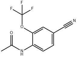 4-CYANO-2-(TRIFLUOROMETHOXY)ACETANILIDE Struktur