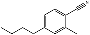 4-N-丁基-2-甲基苯甲腈, 175278-39-4, 结构式