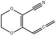 1,4-Dioxin-2-carbonitrile, 5,6-dihydro-3-(1,2-propadienyl)- (9CI) 结构式