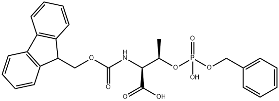 Fmoc-O-(benzylphospho)-L-threonine Structure