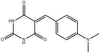 5-[4-(N,N-ジメチルアミノ)ベンジリデン]バルビツル酸 化学構造式