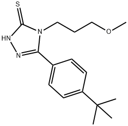 3-[4-(TERT-BUTYL)PHENYL]-4-(3-METHOXYPROPYL)-4,5-DIHYDRO-1H-1,2,4-TRIAZOLE-5-THIONE|