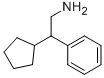 (2-シクロペンチル-2-フェニルエチル)アミン 化学構造式