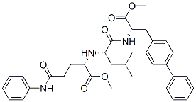 L-Alanine, 3-[1,1-biphenyl]-4-yl-N-[N-[1-(methoxycarbonyl)-4-oxo-4-(phenylamino)butyl]-L-leucyl]-, methyl ester, (S)- (9CI) Structure