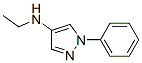N-エチル-1-フェニル-1H-ピラゾール-4-アミン 化学構造式