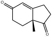 (R)-(-)-2,3,7,7A-四氢-7A-甲基-1H-茚-1,5-二酮,17553-89-8,结构式