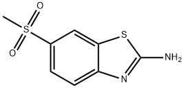 2-氨基-6-甲砜基苯并噻唑,17557-67-4,结构式