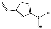 2-Formylthiophene-4-boronic acid Struktur