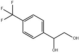 1-[4-(Trifluoromethyl)phenyl]ethane-1,2-diol Struktur
