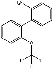2-アミノ-2'-(トリフルオロメトキシ)ビフェニル 化学構造式