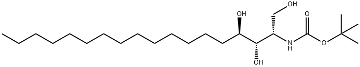 N-tert-Butyloxycarbonyl-D-ribo-phytosphingosine Structure