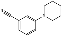 3-ピペリジノベンゾニトリル 化学構造式