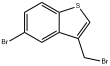 5-bromo-3-(bromomethyl)benzo[b]thiophene Structure