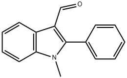 3-ホルミル-1-メチル-2-フェニル-1H-インドール 化学構造式
