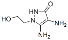 3H-Pyrazol-3-one,  4,5-diamino-1,2-dihydro-1-(2-hydroxyethyl)- Structure