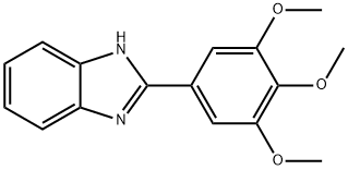 2-(3,4,5-トリメトキシフェニル)-1H-ベンズイミダゾール 化学構造式