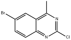 6-溴-2-氯-4-甲基喹唑啉 结构式