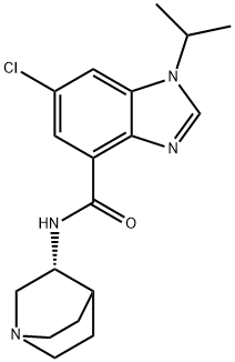 (R)-N-1-AZABICYCLO[2.2.2]OCT-3-YL-6-CHLORO-1-(1-METHYLETHYL)-1H-BENZIMIDAZOLE-4-CARBOXAMIDE DIHYDROCHLORIDE|(R)-6-氯-1-异丙基-N-(奎宁-3-基)-1H-苯并[D]咪唑-4-羧酰胺
