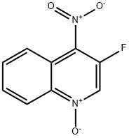 3-fluoro-4-nitro-1-oxido-quinoline Struktur