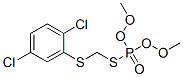 1,4-dichloro-2-(dimethoxyphosphorylsulfanylmethylsulfanyl)benzene 结构式