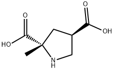 2,4-Pyrrolidinedicarboxylicacid,2-methyl-,(2S-trans)-(9CI) 结构式