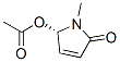 2H-Pyrrol-2-one,5-(acetyloxy)-1,5-dihydro-1-methyl-,(5S)-(9CI) 结构式