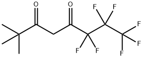 2,2-ジメチル-6,6,7,7,8,8,8-ヘプタフルオロ-3,5-オクタンジオン 化学構造式