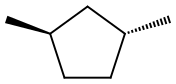 trans-1,3-Dimethylcyclopentane 结构式