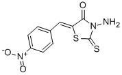 3-AMINO-5-[1-(4-NITRO-PHENYL)-METH-(Z)-YLIDENE]-2-THIOXO-THIAZOLIDIN-4-ONE,17592-96-0,结构式