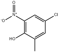 4-chloro-6-nitro-o-cresol Struktur