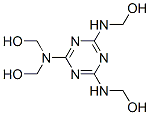 [[6-[bis(hydroxymethyl)amino]-1,3,5-triazine-2,4-diyl]diimino]bismethanol Structure