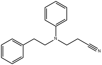 3-[苯基(2-苯乙基)氨基]丙腈,17601-74-0,结构式