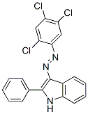 2-phenyl-3-[(2,4,5-trichlorophenyl)azo]indole Struktur