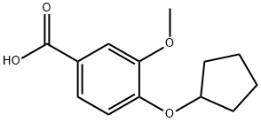4-(cyclopentyloxy)-3-methoxybenzoic acid 结构式