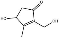 2-Cyclopenten-1-one, 4-hydroxy-2-(hydroxymethyl)-3-methyl- (9CI) Struktur
