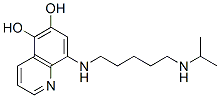 5,6-Quinolinediol, 8-((5-((1-methylethyl)amino)pentyl)amino)-,17605-76-4,结构式
