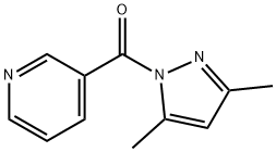 3,5-Dimethyl-1-nicotinoyl-1H-pyrazole,17605-86-6,结构式