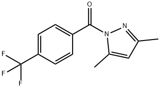3,5-Dimethyl-1-[4-(trifluoromethyl)benzoyl]-1H-pyrazole Struktur