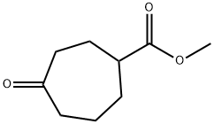 4-オキソシクロヘプタンカルボン酸メチル 化学構造式