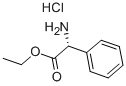 D-苯甘氨酸乙酯盐酸盐, 17609-48-2, 结构式