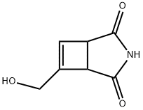 3-Azabicyclo[3.2.0]hept-6-ene-2,4-dione, 6-(hydroxymethyl)- (9CI) Structure