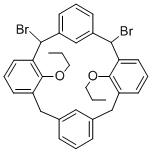 5,17-二溴-25,27-二丙氧基杯[4]芳烃 结构式