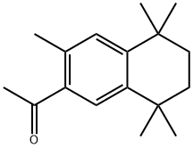 1-[(5,6,7,8-テトラヒドロ-3,5,5,8,8-ペンタメチルナフタレン)-2-イル]エタノン 化学構造式
