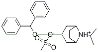 3-(diphenylmethoxy)-8-isopropyl-8-azoniabicyclo[3.2.1]octane methanesulphonate Struktur