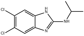 5,6-DICHLORO-2-ISOPROPYLAMINOBENZIMIDAZOLE, 176161-55-0, 结构式