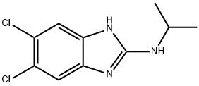 5,6-DICHLORO-2-ISOPROPYLAMINOBENZIMIDAZOLE Structure