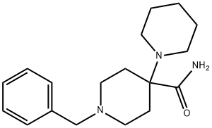 1'-(phenylmethyl)-[1,4'-bipiperidine]-4'-carboxamide Struktur